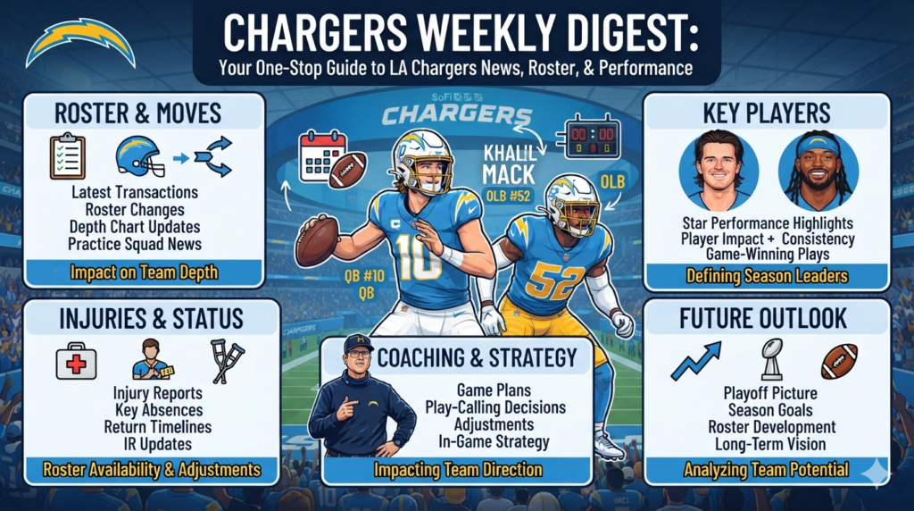 Chargers News: Latest Team Updates, Roster, Games, Injuries and More Chargers news